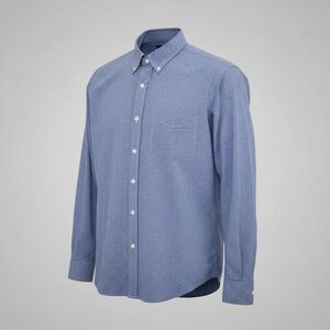 Ralph Lauren Mens XL Blue Custom Fit Cotton Casual Shirt Checkered